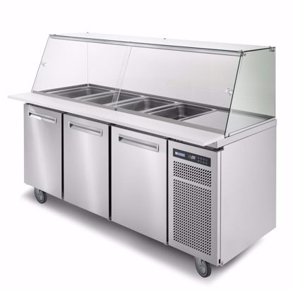 Saladette SALSPRING 3V 3 DEURS R290 - Afinox